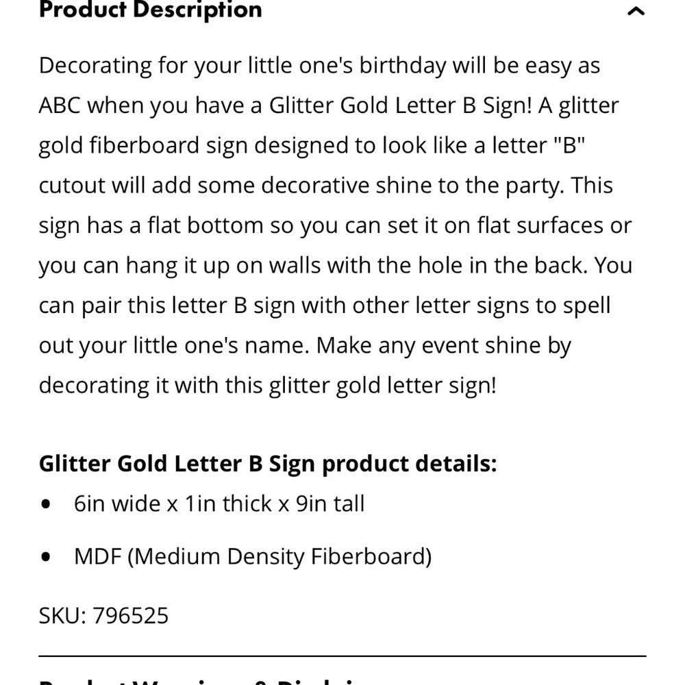 Gold Glitter Letters - Picture 15 of 16